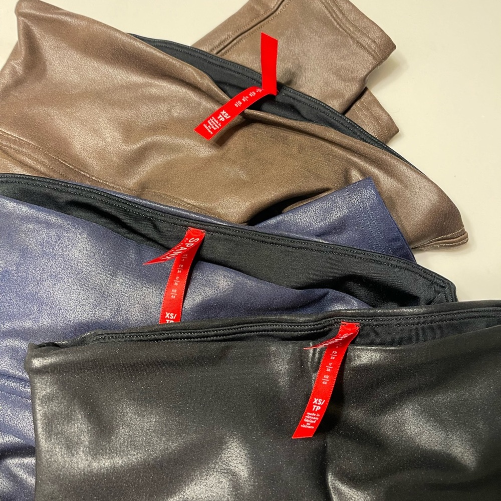 SPANX faux leggings bundle XS NWOT